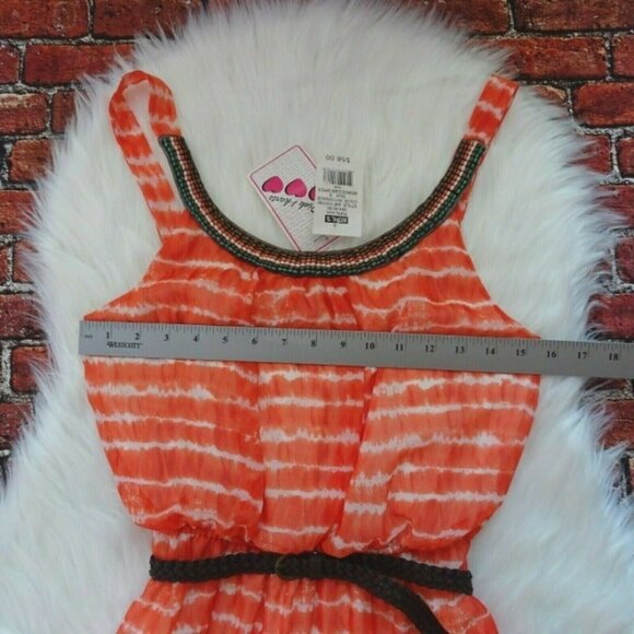 NWT Three Pink Hearts Dress Party Cocktail Prom - Picture 6 of 12